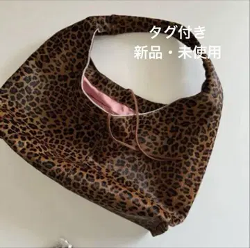 ok.soon  새상품 레오파드 leopard leatherbag
