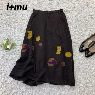i+mu 센소유니코 마츠오 인터내셔널 울 니트 스커트