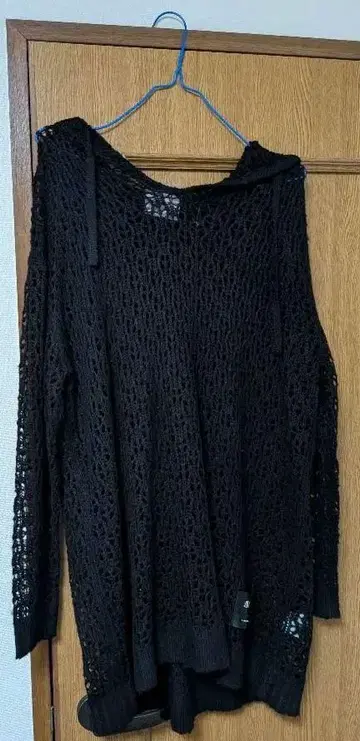 AVENCHUMU Loose mesh knit hoodie