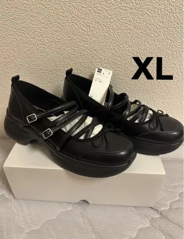 GU rokh 콜라보 멜리 제인 슈즈 XL 블랙