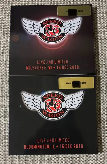 REO Speedwagon 2010 라이브 넘버링 한정판 CD