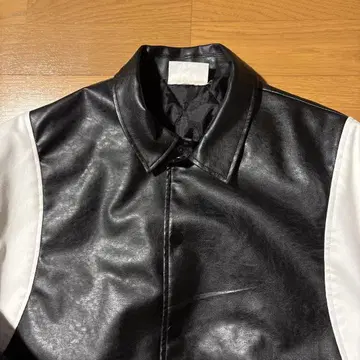Attitude Makes Style! 가죽 자켓 블랙 화이트