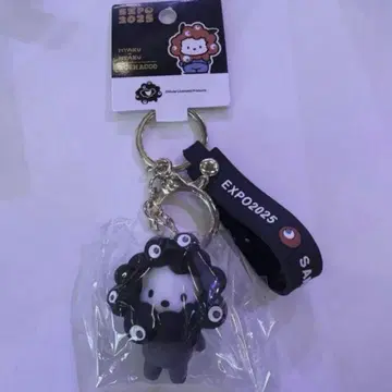 간사이 오사카 엑스포 블랙 미야쿠미야쿠 산리오 키링  입체 포차코