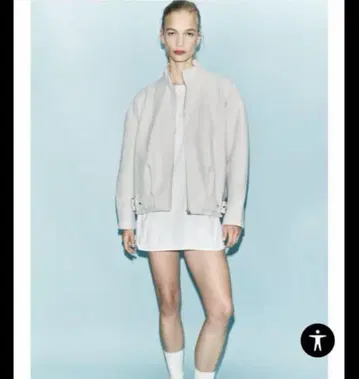Zara 집업 페이크 울 자켓