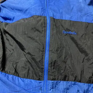 Reebok 나일론 자켓 L 파랑/블랙 빈티지 90's