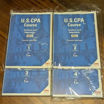 [미사용 새상품] USCPA REG 문제집 4권 세트 CPA 회계학원