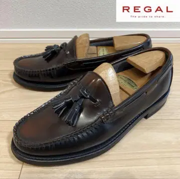 [ 새상품급 ] REGAL 리걸 가죽 신발 태슬 로퍼 24.5cm