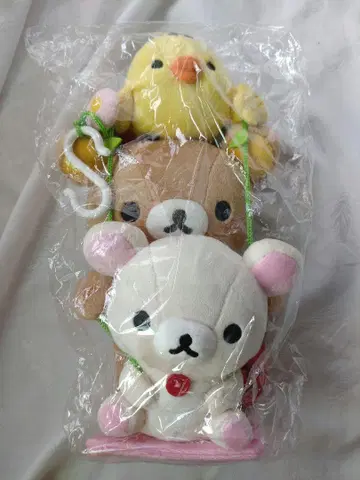 리락쿠마 코리락쿠마 키이로이토리 10주년 기념 그네 봉제 인형 미사용품