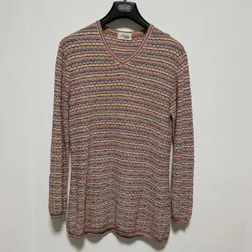 새상품급 MISSONI 가을 상품 멀티 컬러 니트 스웨터