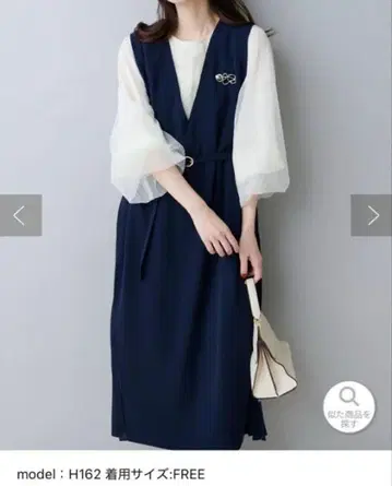 [ 새상품 완판템 ] 사이드 플리츠 점프수트 원피스 내추럴 네이비