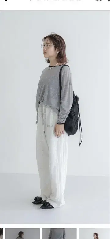 쥬메로 cozy damage sweat pants