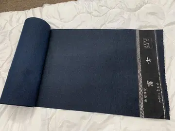 O-1791 미사용 새상품 니시진 비단제 다크 네이비 옷감