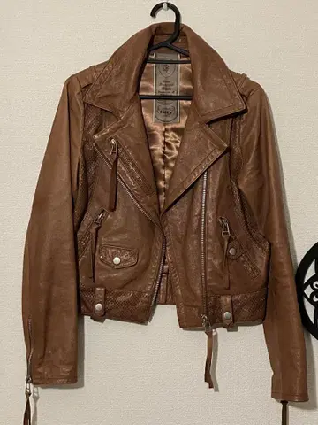 피그 레더 라이더 자켓 천연 가죽