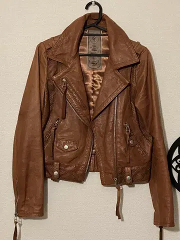 피그 레더 라이더 자켓 천연 가죽