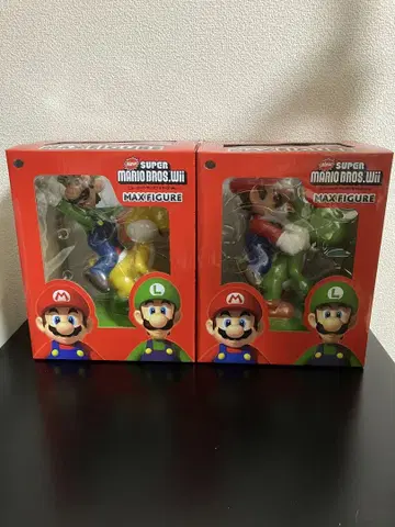 New Super Mario Bros 맥스 피규어 마리오 루이지