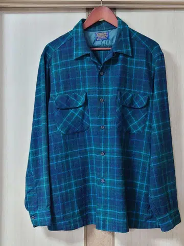 60s PENDLETON 펜들턴 보드 셔츠 옴브레 체크