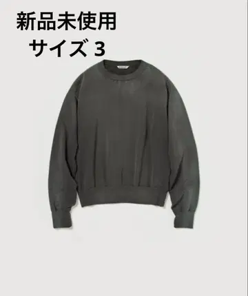 AURALEE PRODUCT DYED PIMA LIGHT SWEAT 3
