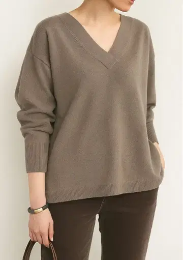 Deuxieme Classe 미들 게이지 니트 울 캐시미어 그레이지