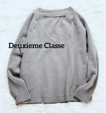 Deuxieme Classe 미들 게이지 니트 울 캐시미어 그레이지
