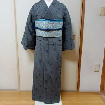 그레이 스트라이프 기모노