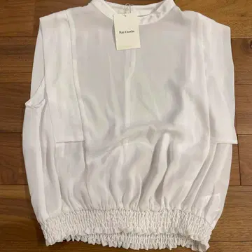 레이 카신 화이트 슬리브리스 상의 F 사이즈