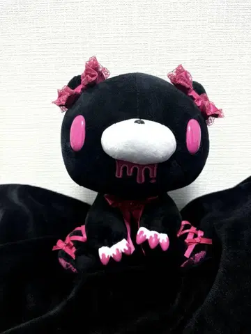 장난꾸러기 곰 그루 lace up variation 봉제 인형 블랙