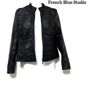 새상품급 French Blue Studio 가죽 자켓 블랙