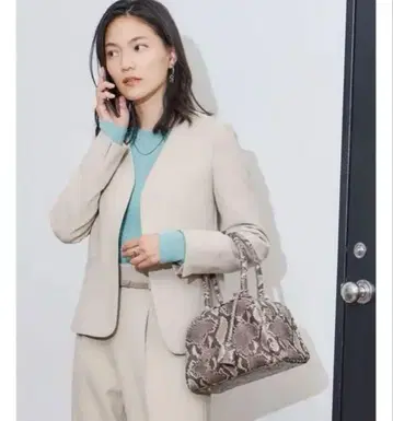 포멀 셋업 노라펠 자켓, 센터 프레스 스트레이트 팬츠