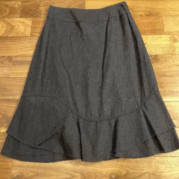 LAURA ASHLEY 블랙 플레어 스커트 사이즈 11