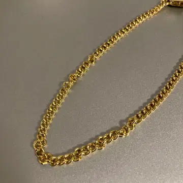 골드 컬러 체인 팔찌 약 34cm