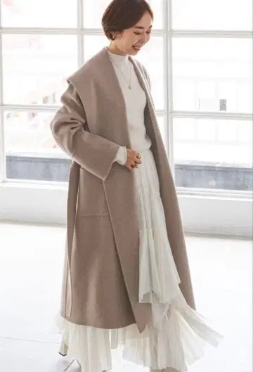 NOBLE super160 숄카라 리버 코트 36