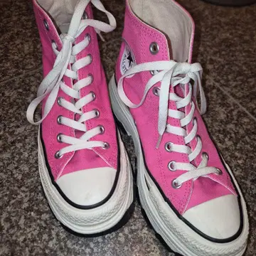 [ 중고 ] 컨버스 CONVERSE 통굽 스니커즈 25cm