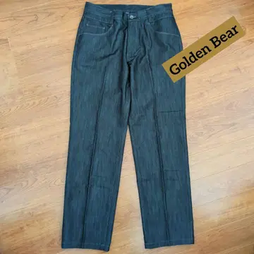 Golden Bear 데님 스타일 팬츠 데님 청바지 스트레이트