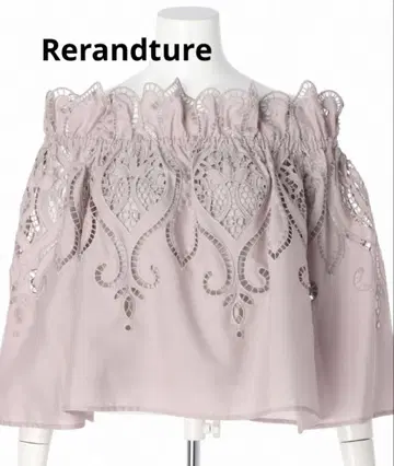 완판템 [ Rirandture ] 컷워크 자수 블라우스 핑크 리랜드트루