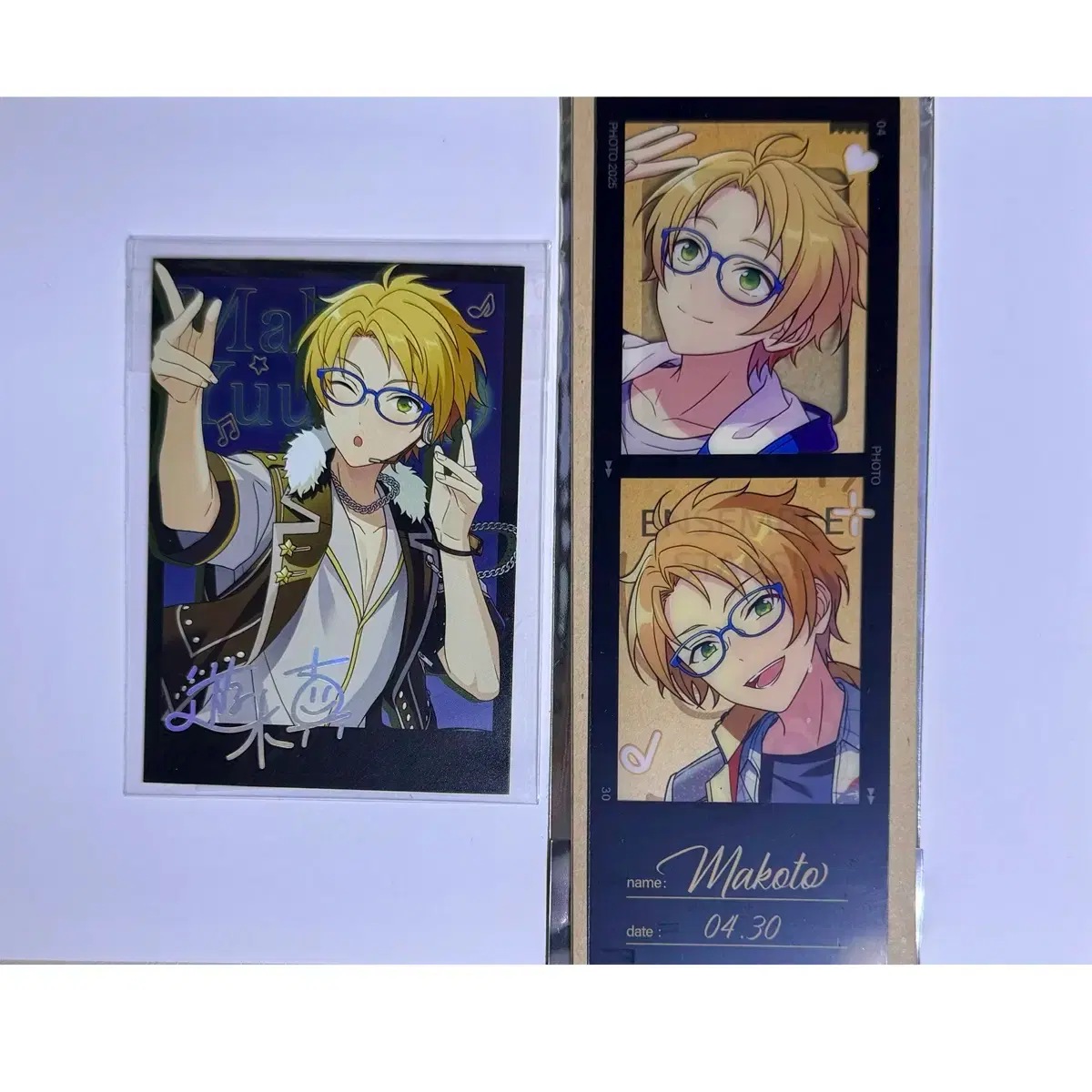 Ensemble Stars Yuki Mako Black Stage Polaroid Two-Cut Film Shadow Film