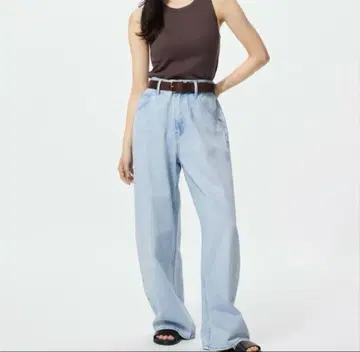유니클로 UNIQLO 배기 커브 청바지