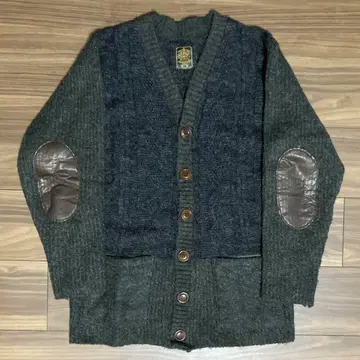 GYPSY&SONS 집시&선즈 가죽 엘보 패치 가디건 구제 의류