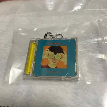 마카로니 연필 CD풍 키링 레몬파이