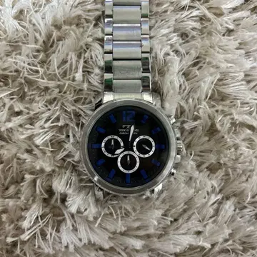 TECHNOS 파랑블랙 크로노그래프 손목시계