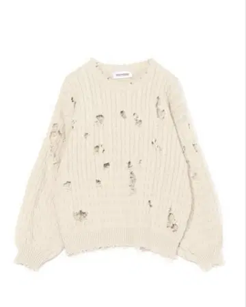 DISCOVERED/(U)CABLE DAMAGE KNIT 베이지