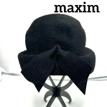 고베 maxim 맥신 모자 백리본 블랙 펠트햇 관혼상제