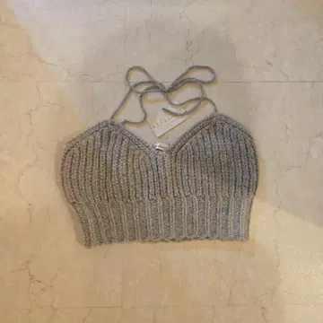 Li'a closet 그레이 리브 뷔스티에