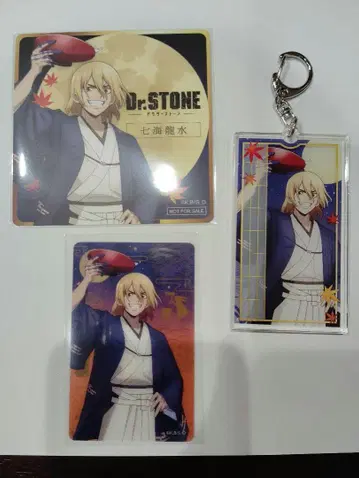마네키네코 Dr.STONE 나나미 류스이 키링 코스터 카드 세트