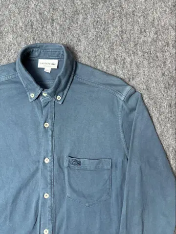 LACOSTE 라코스테 M 3 긴팔 셔츠 버튼 다운 데님 셔츠