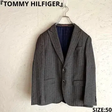 [ TOMMY HILFIGER ] 울 테일러드 자켓 헤링본 50