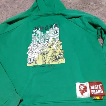 NESTA 그린 후드티 음악 디자인