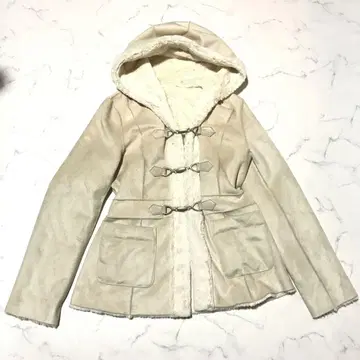Y2K fairy grunge faux mouton coat ofuon