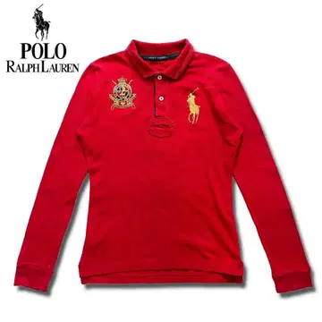랄프 로렌 엠블럼 빅 포니 긴팔 카노코 폴로 여성용 L