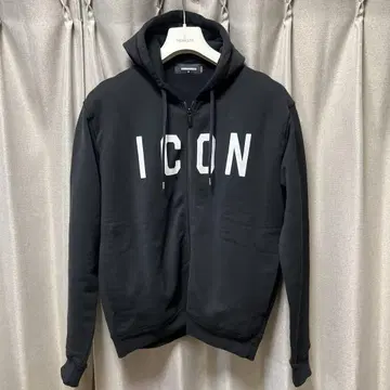 DSQUARED2 ICON 블랙 후드티 M