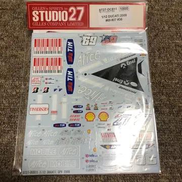STUDIO27 1/12 DUCATI 2009 데칼